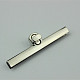 Застежки для кошелька с замком из цинкового сплава PURS-PW0001-029P-1