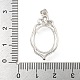 Сеттинги Серебряный кулон кабошон 925 стерлингов STER-B005-15P-3