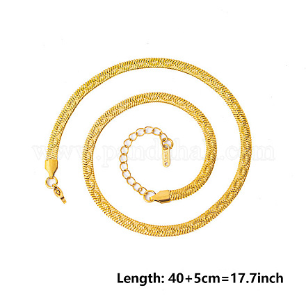 5 мм унисекс змейка из нержавеющей стали 304 ожерелья DL8400-2-1
