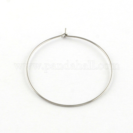 Серьги-кольца из нержавеющей стали 304 STAS-R083-01-1