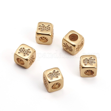 Латунные микропаве из прозрачного кубического циркония ZIRC-L091-024G-1