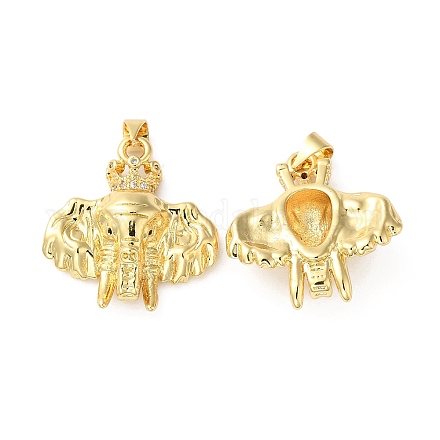 Подвески из кубического циркония с покрытием из латуни KK-O142-28G-1