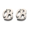 Non-Tarnish 304 Stainless Steel Links Connectors, Letter, for Personalized Name Necklace Making, Letter.B, 15.5x14x1.5mm, Hole: 0.9mm