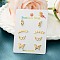 304 Stainless Steel Earring Sets, Snake & Tortoise & Butterfly & Cat Shape, Golden, 6~18.5x4~12mm