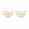 201 Stainless Steel Pendants, Bird, Real 18K Gold Plated, 23x28x1mm, Hole: 1.4mm