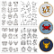 4 Sheets 11.6x8.2 Inch Stick and Stitch Embroidery Patterns, Non-woven Fabrics Water Soluble Embroidery Stabilizers, Constellation, 297x210mmm