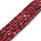 Natural Imperial Jasper Beads Strands, Dyed, Column, Medium Violet Red, 4~4.5x4mm, Hole: 0.5mm, about 85~88pcs/strand, 15.2''(38.5cm)