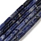 Natural Sodalite Beads Strands, Column, 8x4mm, Hole: 0.7mm, about 48pcs/strand, 15.35~15.43''(39~39.2cm)