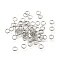 Brass Open Jump Rings, Long-Lasting Plated, Nickel Free, Real Platinum Plated, 4x0.6mm, Inner Diameter: 3mm