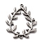 Non-Tarnish 304 Stainless Steel Links Connectors, Branch, Stainless Steel Color, 28.5x23x2mm, Hole: 1.2mm