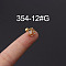 316L Stainless Steel Micro Pave Cubic Zirconia Cartilage Earrings, Golden, Moon, 6mm, Pin: 1.2mm