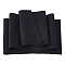DICOSMETIC Black Rib Fabric for Cuffs Cotton Stretch Knit Fabric Trim 37x6in Fabric Cuff for Sewing Clothes Waistbands Collar Sleeve Cuffs Jacket(1Pc)