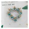 Luminous Glow in the Dark Glass Pendants, Heart Charms, Light Sea Green, 20x15x9mm