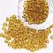 8/0 Glass Seed Beads, Transparent, Round, Sandy Brown, 3mm, Hole: 1mm, about 1097pcs/50g