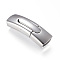 Polished 304 Stainless Steel Magnetic Clasps, Rectangle, Stainless Steel Color, 44x13.5x8mm, Hole: 5x11mm