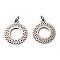 Non-Tarnish 304 Stainless Steel Pendants, with Jump Ring, Sun Charm, Stainless Steel Color, 21x18x1mm, Hole: 3.4mm