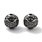 Ion Plating(IP) 304 Stainless Steel Beads, Round, Antique Silver, 9.5mm, Hole: 1.8mm