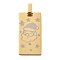 Christmas Ion Plating(IP) 304 Stainless Steel Pendants, Rectangle with Santa Claus Charm, Real 14K Gold Plated, 33x17x2mm, Hole: 6x4mm