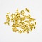 Jewelry Findings, Brass Charms, Chain Extender Drop, Teardrop, Plated in Golden, Nickel Free, about 3mm wide, 5.5mm long. Hole: 1mm
