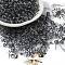 Transparent Colours Glass Round Beads, with Glitter Powder, Round Hole, Black, 4x3mm, Hole: 1.4mm, about 4500pcs/pound