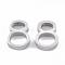 Tarnish Resistant 304 Stainless Steel Pendants, Number, Stainless Steel Color, Num.8, 13x10x3mm, Hole: 1.8mm