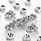 Brass Middle East Rhinestone Spacer Beads, Rondelle, Nickel Free, Crystal, Platinum, 8x3.8mm, Hole: 1.5mm