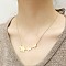 304 Stainless Steel Pendant Necklaces for Women, Golden, Bear, 17.72 inch(45cm)