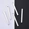 Tarnish Resistant 304 Stainless Steel Four Sides Engraved Pendants, Manual Polishing, Blank Stamping Tags, Bar, Stainless Steel Color, 50x5x5mm, Hole: 2mm