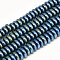 Electroplate Non-magnetic Synthetic Hematite Beads Strands, Heishi Beads, Disc/Flat Round, Green Plated, 6x2.5mm, Hole: 2mm, about 150pcs/strand, 15.7 inch