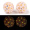 Handmade Luminous Polymer Clay Rhinestone Fancy Beads, Pen Focal Beads, with Acrylic Daisy Flower, Pink, 20~21mm, Hole: 2mm