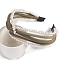 Cloth Hair Bands, with Plastic Pearl, Hair Accessories for Women Girls, Khaki, No Size