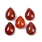 Natural Carnelian(Dyed & Heated) Cabochons, Teardrop, 20~20.5x15~15.5x8.5~9mm