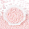 Baking Paint Glass Seed Beads, Oval, Misty Rose, 7x4~4.5mm, Hole: 0.9mm, about 2500pcs/pound