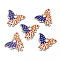 American Flag Theme Single Face Printed Aspen Wood Pendants, Eagle Charm, Dark Blue, 46x54.5x2.5mm, Hole: 1.8mm