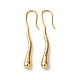 Серьги-подвески из латуни в форме капли EJEW-F384-19G-4