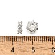 Латунные микропаве из прозрачного кубического циркония KK-V008-18P-2