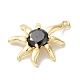 Микро из латуни со стеклянными подвесками X-KK-U013-05G-2