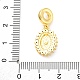 Латунные прозрачные кубические цирконии европейские подвески KK-D325-28G-02-3