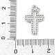 Латунные микропаве прозрачные подвески с фианитом KK-G522-51P-03-3