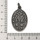 Подвески из хирургической нержавеющей стали 316 STAS-E212-50AS-3
