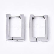 Серьги-кольца Huggie Hoop из нержавеющей стали 304 EJEW-N016-005