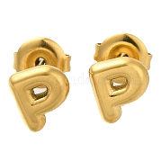 Серьги-гвоздики из нержавеющей стали 304 EJEW-I316-01G-P