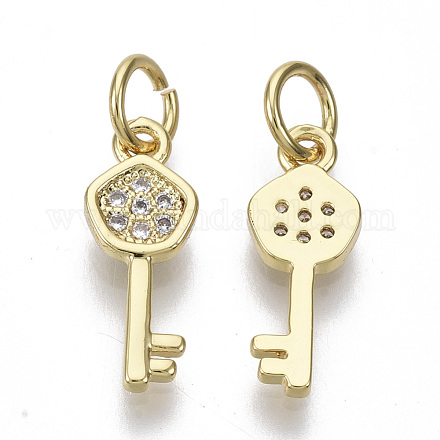 Латунные микро проложить кубического циркония подвески X-ZIRC-S067-025-NF-1