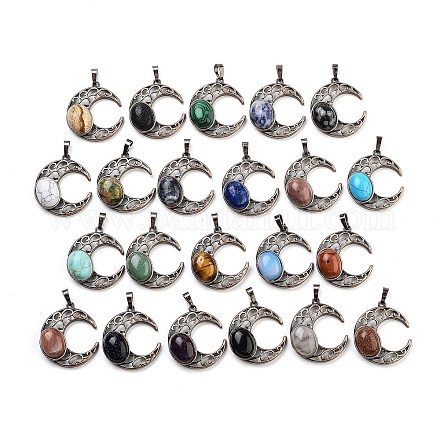 Природные и синтетические Gemstone подвески G-L602-01R-1