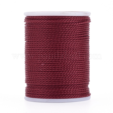 Круглый вощеный полиэфирный шнур YC-G006-01-1.0mm-09-1