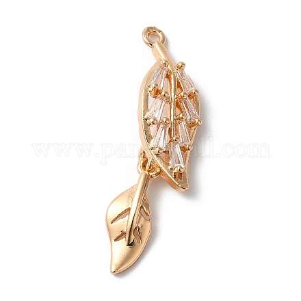 Подвески из латуни и стекла KK-C062-096G-1