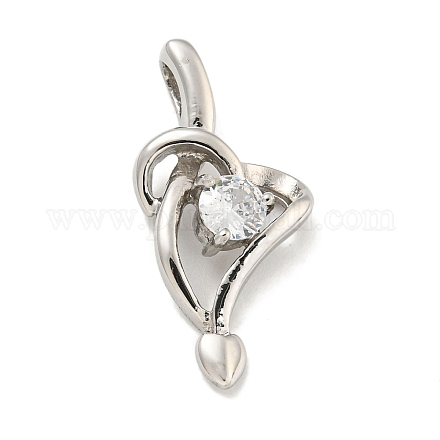 Подвески из нержавеющей стали 304 с кубическим цирконием STAS-C102-03P-1