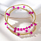 3Pcs Glass Seed Beads Stretch Bracelet Set, Stackable Bracelets for Women, Ronelle, Mixed Color, Inner Diameter: 6-7/8 inch(17.5cm)