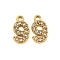 304 Stainless Steel Pendants, with Crystal Rhinestone, Number Charms, Real 14K Gold Plated, Number, 9x5x1mm, Hole: 1mm