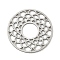 201 Stainless Steel Pendants, Flat Round, Stainless Steel Color, 20.5x1mm, Hole: 2x3mm